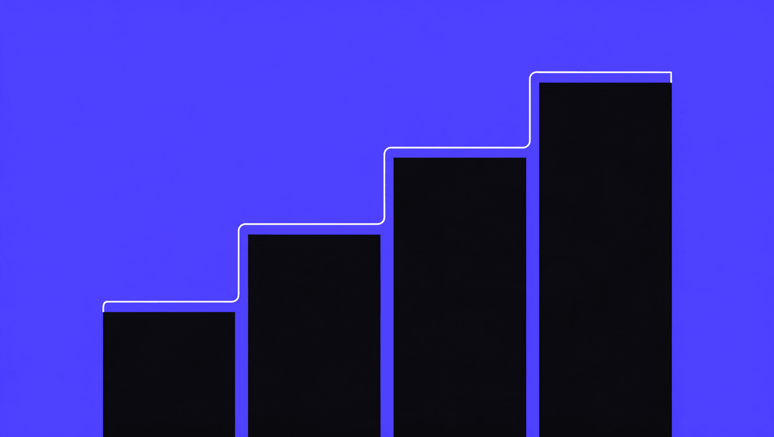 Four ascending steps representing the ad attribution process